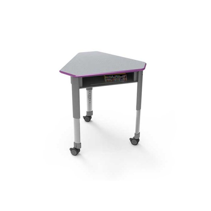 Grey Nebula Top with Black Edge and Platinum Frame