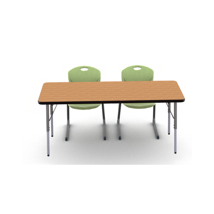 Table in Nepal Teak and Chairs Apple Green (D30A)