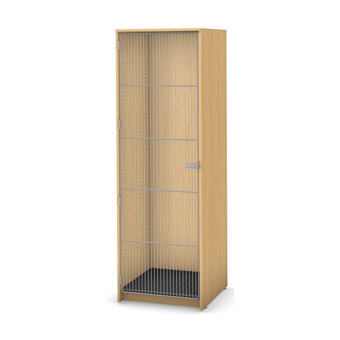 1 Compartment, Full Length Wire Door