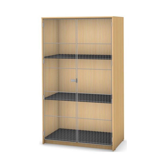 3 Shelves and  Full Wire Door