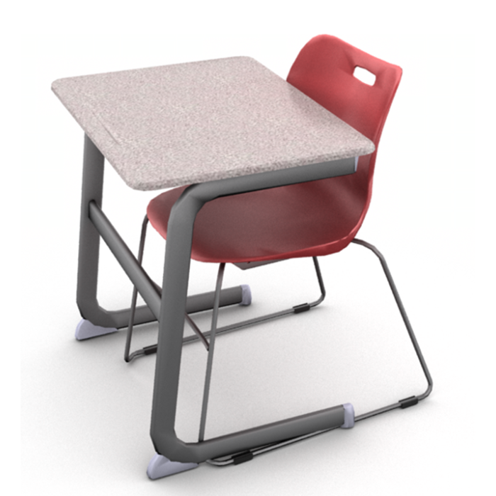 Grey Glace with Ruby Red Chair (ASSL18)