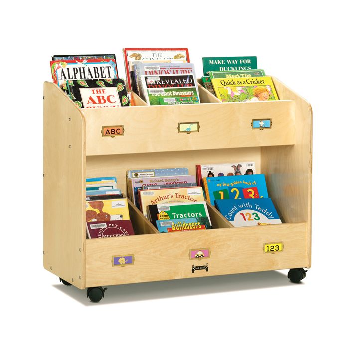 Bookcase | Mobile 6-Section Book Organizer