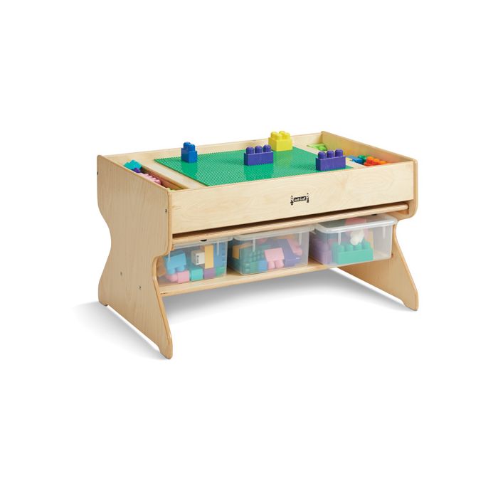 Building Table with 3 Storage Bins