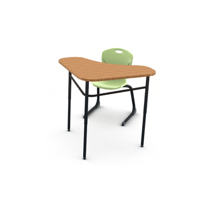 Table in Nepal Teak and Chair (D30B) in Apple Green