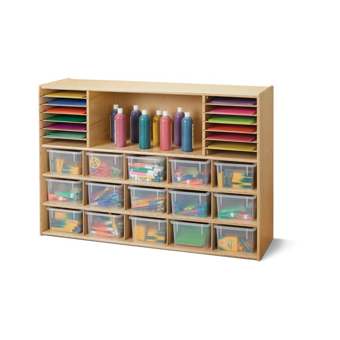 Cubbie Tray Storage with Bins