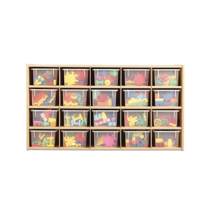 Cubbie | 20 Tray Storage with Clear Trays