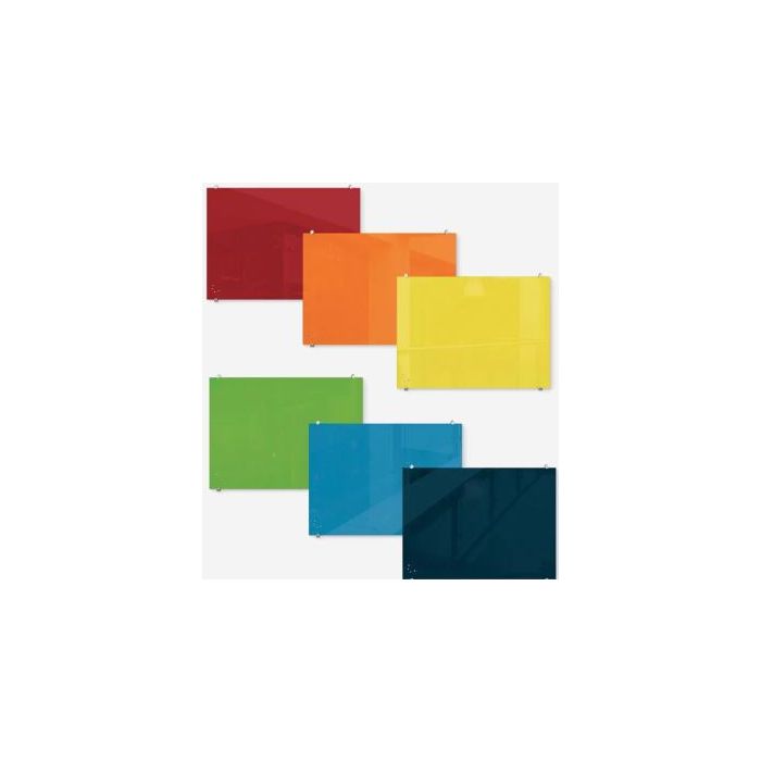 Whiteboard Dry Erase | Visionary Hierarchy Magnetic Glass 3'H x 4'W