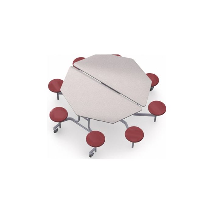 Shown in Grey Nebula Top and Burgundy Stools