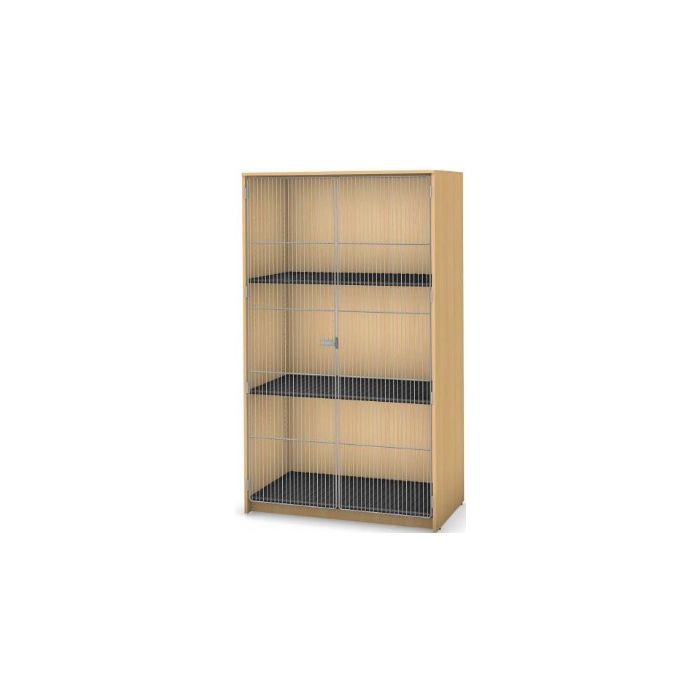 3 Shelves, Full Wire Door