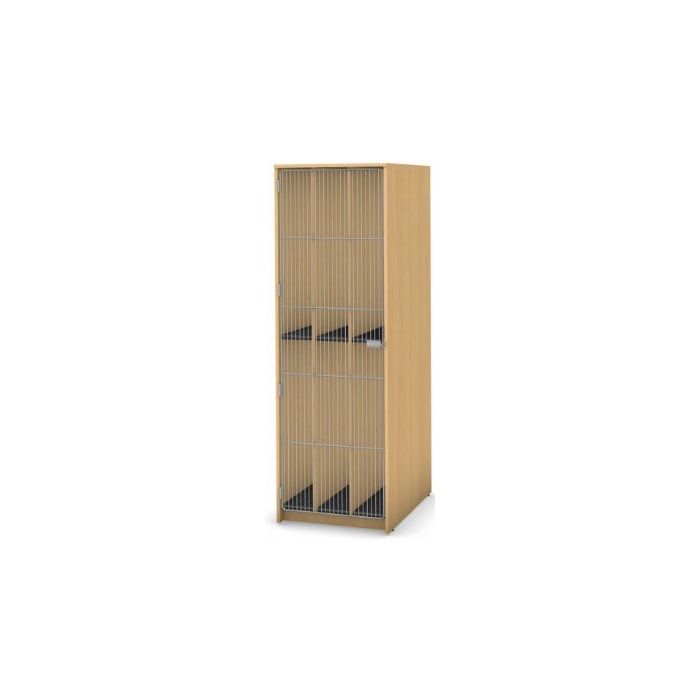 6 Shelves, Full Wire Door