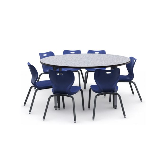 Shown in Grey Glace Top, Black Edge, Black Legs, Chairs #AS4L16, Azure