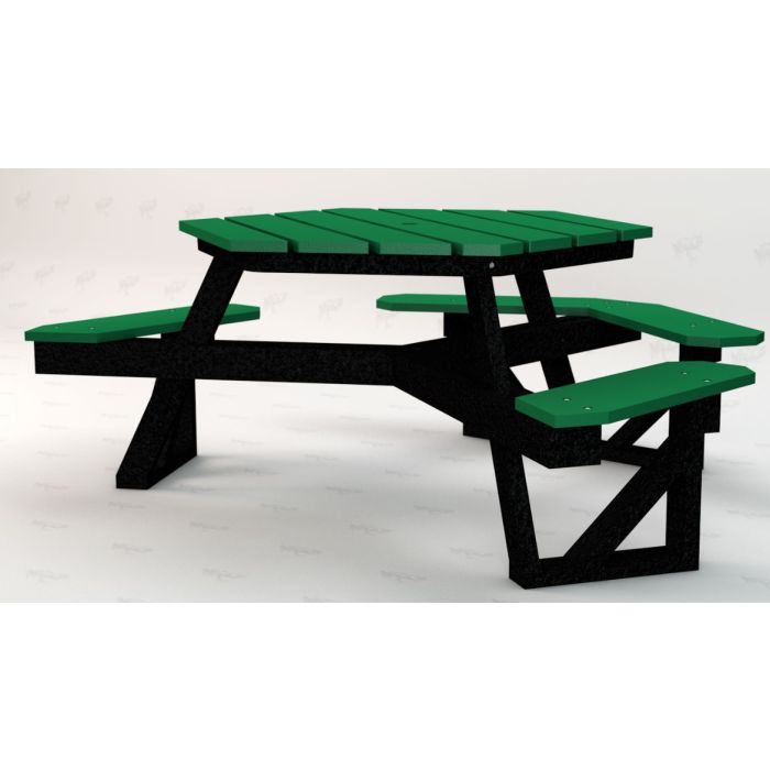 Shown in Green with Black Base
