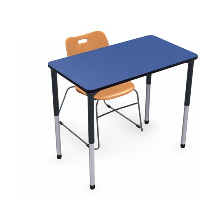 Shown in Curacao with Black Edge and Black Legs, Chair (ASSL16) Sunset Orange
