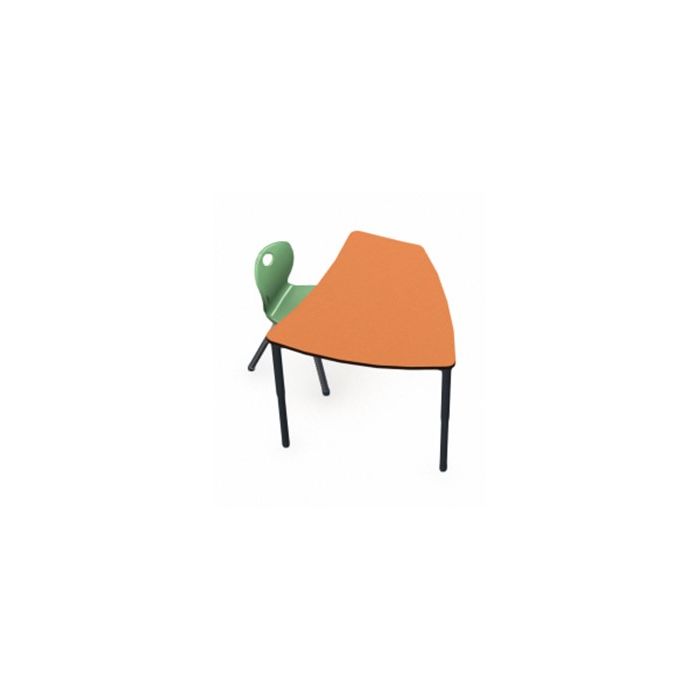 Shown in Marmalade Top, Black Edge, Black Legs, Chair (D10C) Sunset Orange