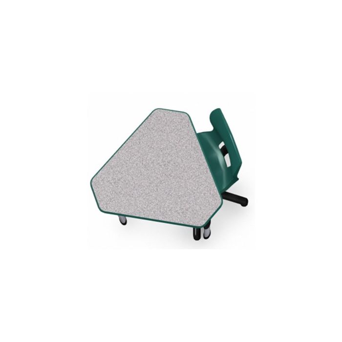 Shown in Grey Nebula Top, Forest Green Edge, Black Legs, Chair (00961) Forest Green