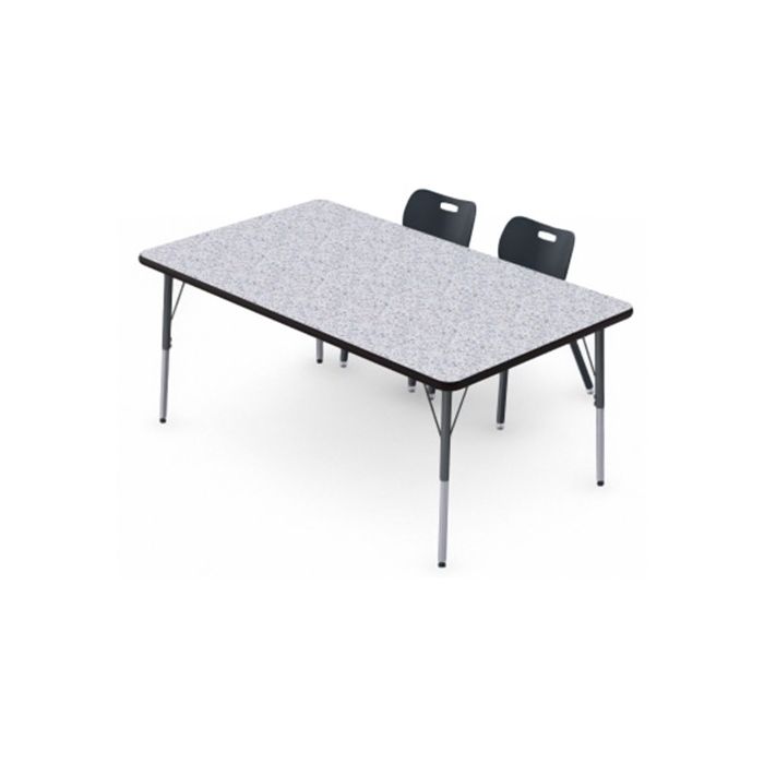 Shown in Grey Glace Top, Black Edge, Black Legs, Chairs (AS4L14) Onyx