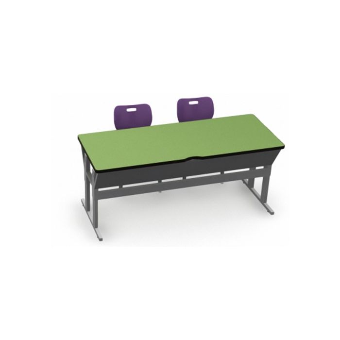 Shown in Dublin Top, Black Edge, Titanium Legs, Chairs (AS4L14) Purple Irs