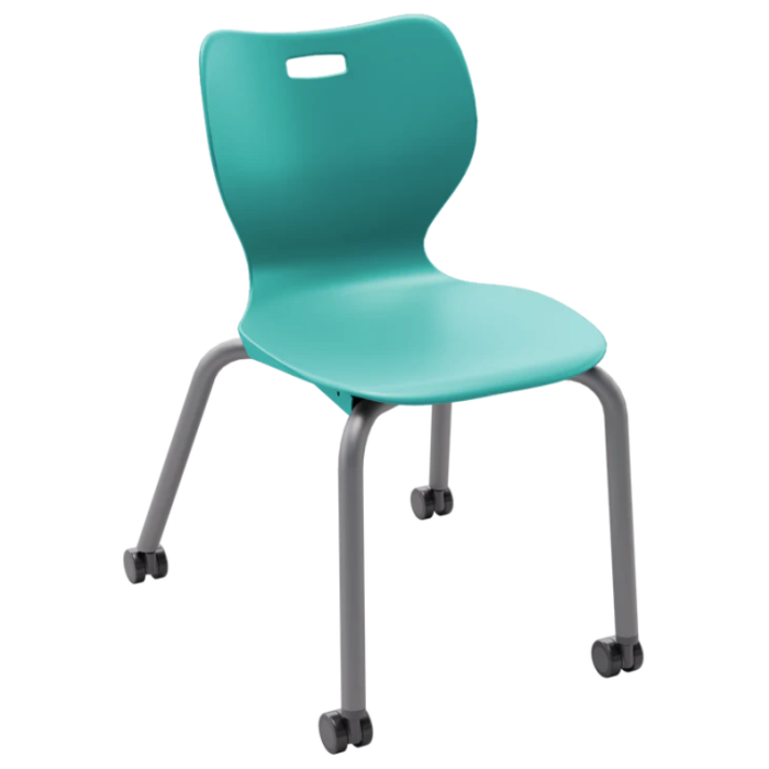 Stack Chair | Alphabet 18" on Casters | Set of 4
