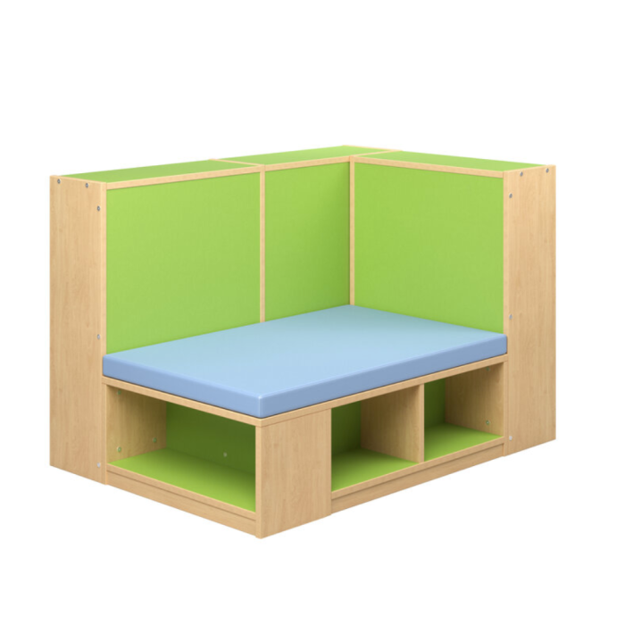 Shelving | Straight Reading Cove | Upholstered Seat