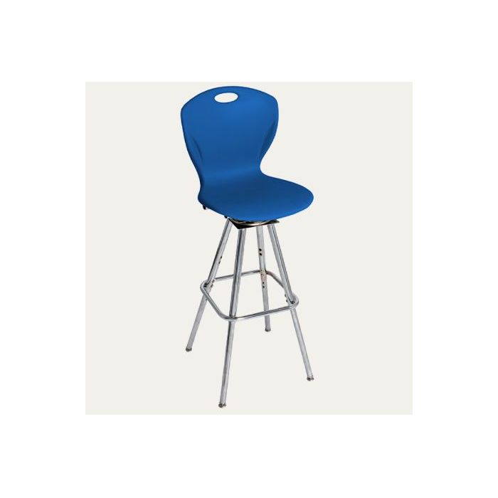 Azure Poly Shell with Chrome Leg