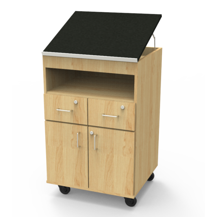 Lectern | Traditional Teacher's Lectern | 2 Drawers