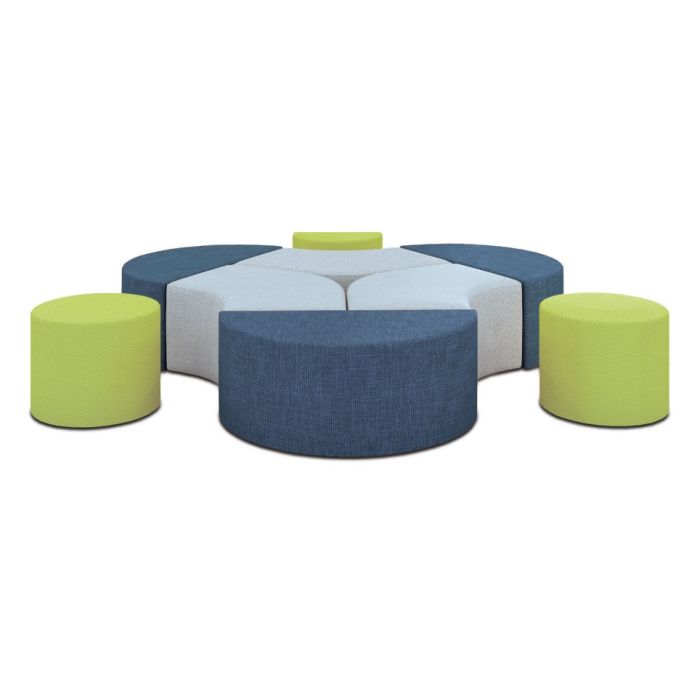 Lounge Seating | OTG Ottoman SET | Upholstered Seating for 9