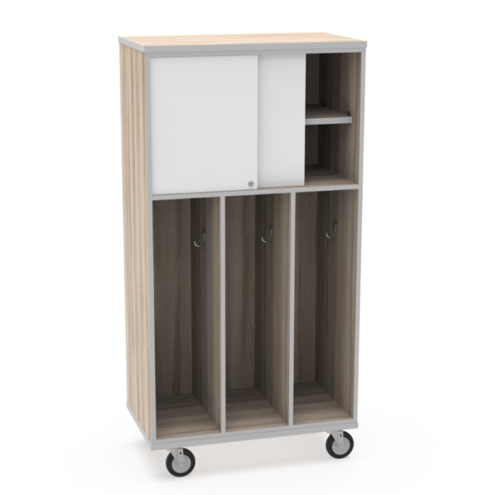 Locker | 2 Shelves and 3 Lockers | Mobile