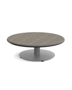 Shown with Boardwalk Oak top, Platinum edge, and Platinum leg