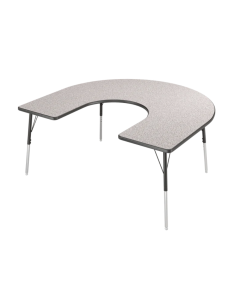 Nordic Linen with Titanium edge Black leg and D10B chairs in Maroon with D16X teacher chair in Onyx