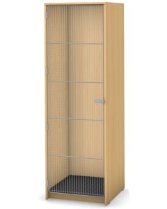 1 Compartment, Full Length Wire Door