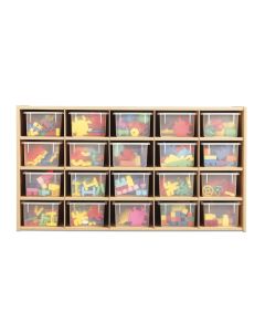 Cubbie | 20 Tray Storage with Clear Trays