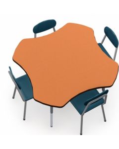 Shown in Marmalade Top, Black Edge, Black Legs, Chair X105