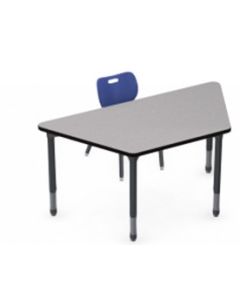 Shown in Pressed Linen Top, Black Edge, Black Legs, Chair (AS4L14) Azure