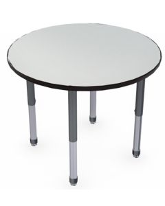 Shown in Nordic Linen Top, Black Edge, Black Legs, 19"-21" H