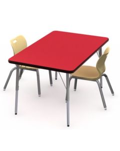 Shown in Berry Top, Black Edge, Black Legs, Chairs (AS4l14) Squash