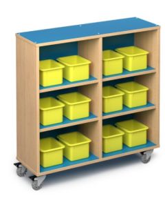 Shown in Ocean Laminate, Castle Oak Edge (bins are not included)