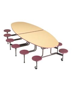 Fusion Maple with Red Stools