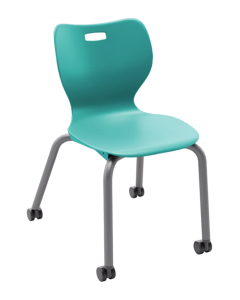 Stack Chair | Alphabet 18" on Casters | Set of 4