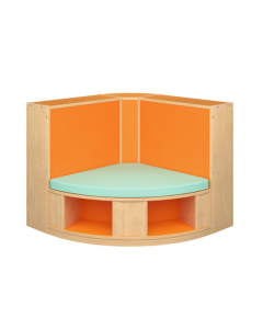 Shelving | Curved Reading Cove | Upholstered Seat