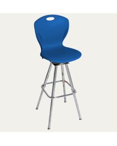 Azure Poly Shell with Chrome Leg