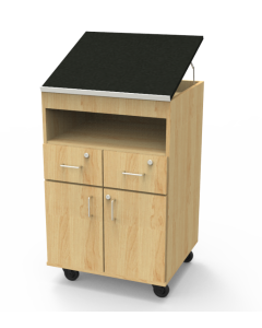 Lectern | Traditional Teacher's Lectern | 2 Drawers
