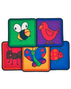 Carpet Squares | Friendly Critters | 16" x 16"