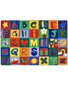 Carpet | 8' x 12' KIDSoft Toddler Alphabet Blocks rug